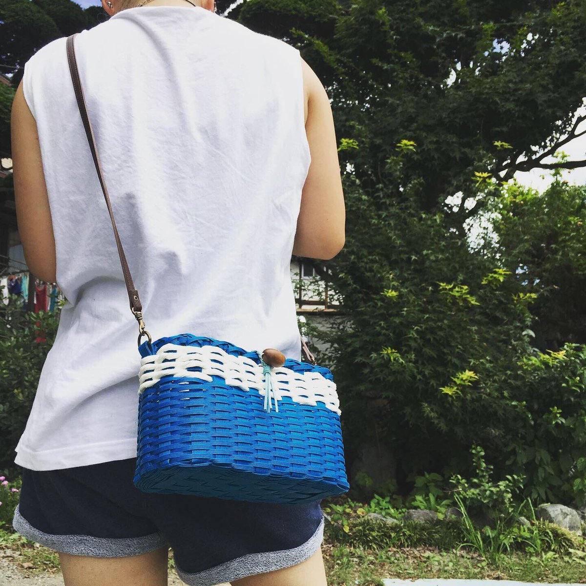 クラフトバンド　バッグ　　　ハンドメイド　ショルダー amu-amu_46