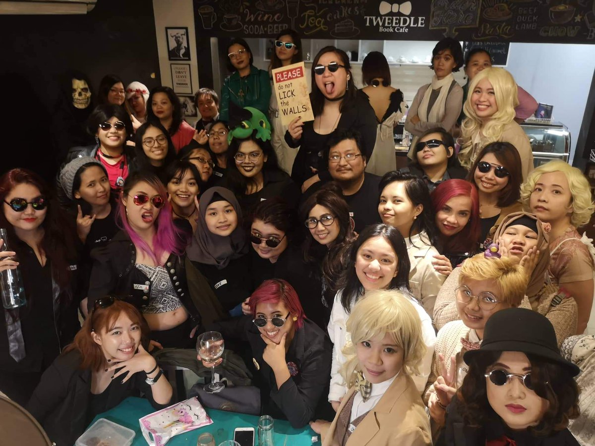 IneffableMNL's tweet photo. It's been over a week since the Ineffable MNL Meet! Despite the hitches, we mingled w/ fellow #GoodOmens fans; had great food, themed drinks, &amp; art; &amp; donated ₱7500 (abt USD150) to Rise Against Hunger PH. Wahoo! @neilhimself @michaelsheen @LourdesFaberes @drmuig @GoodOmensPrime https://t.co/OcU0iMP4Ay