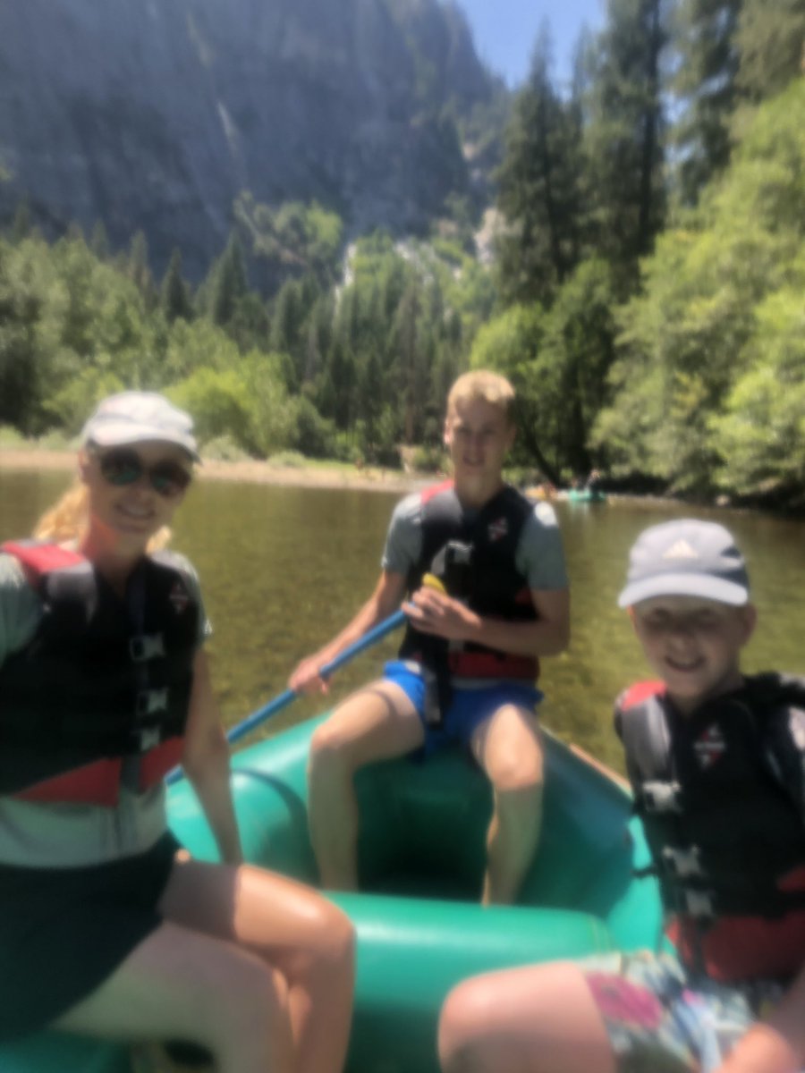 USA20193's tweet photo. Rafting on the Merced River in Yosemite Valley. Beautiful location, but water freeeezing cold..❄️❄️❄️ https://t.co/JmxUFfipbh