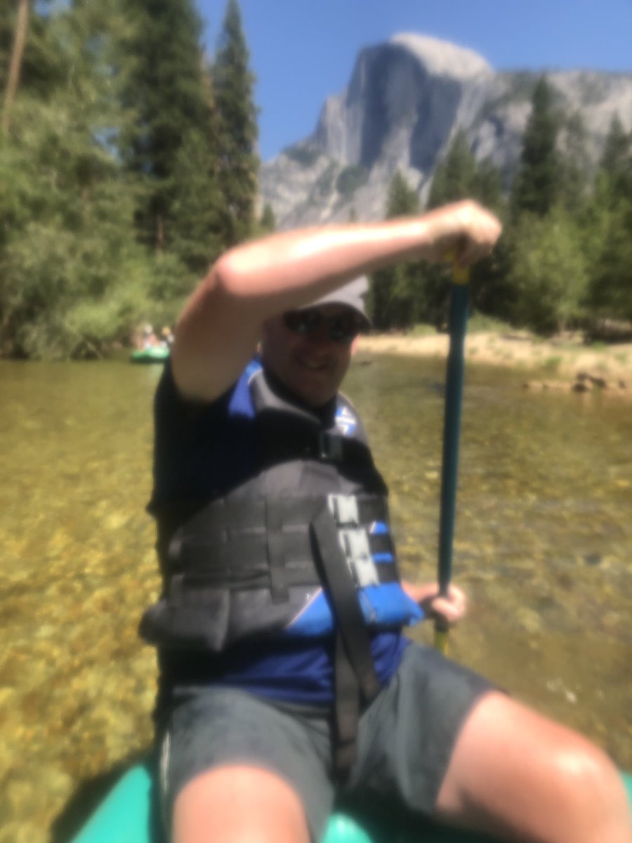USA20193's tweet photo. Rafting on the Merced River in Yosemite Valley. Beautiful location, but water freeeezing cold..❄️❄️❄️ https://t.co/JmxUFfipbh