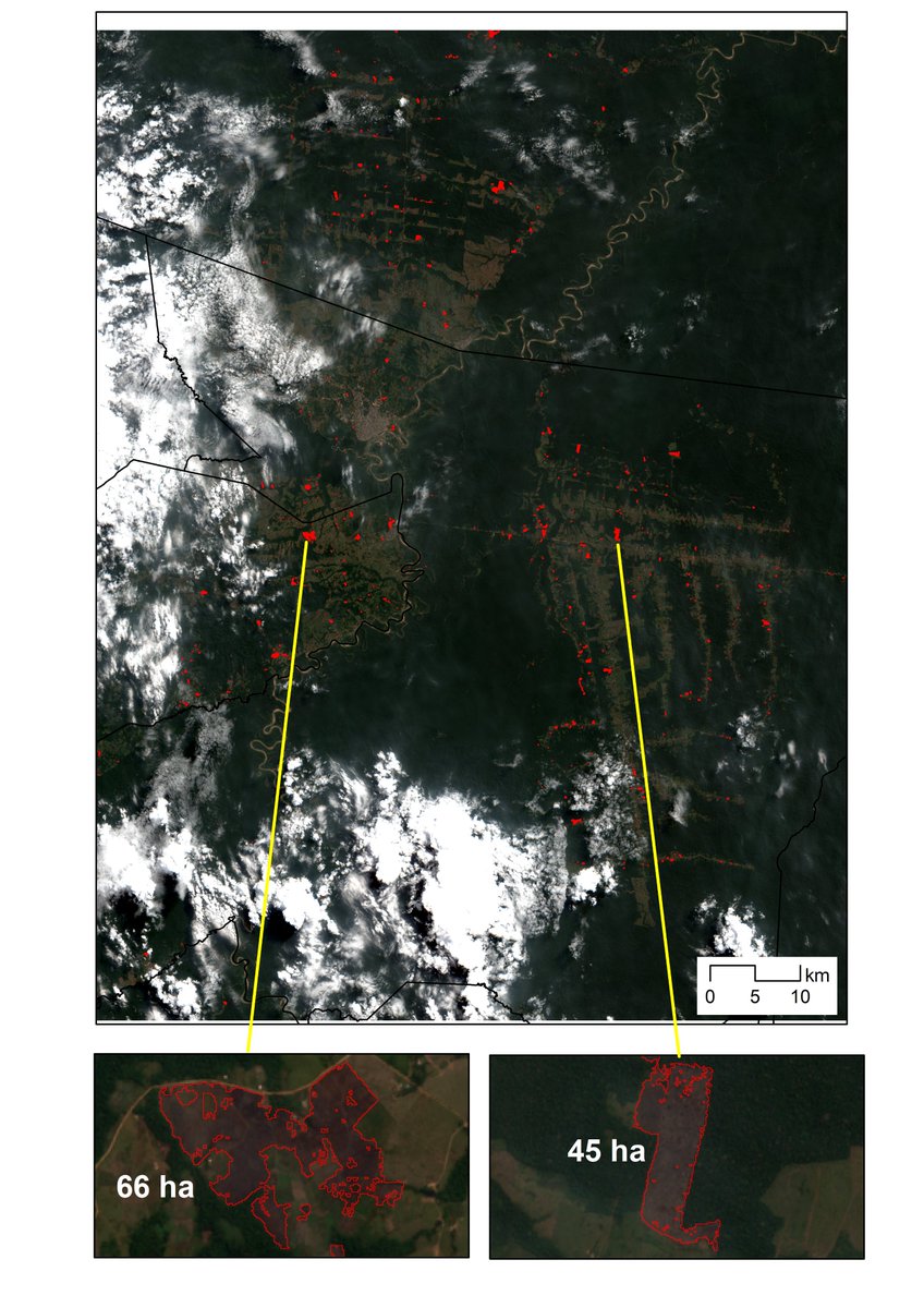 silva_sonaira's tweet photo. Atualização do monitoramento das queimadas.
Mesmo com as nuvens podemos ver o avanço
Continuem acompanhando a qualidade do ar no Acre. Devido os esforços do MPAC. Situação do ar as 23:39h
https://t.co/cqZsEVywYN
#ProjetoAcreQueimadas #Sentinel2 #Labgama #Ufac #MPAC https://t.co/WFWoYo1Gha