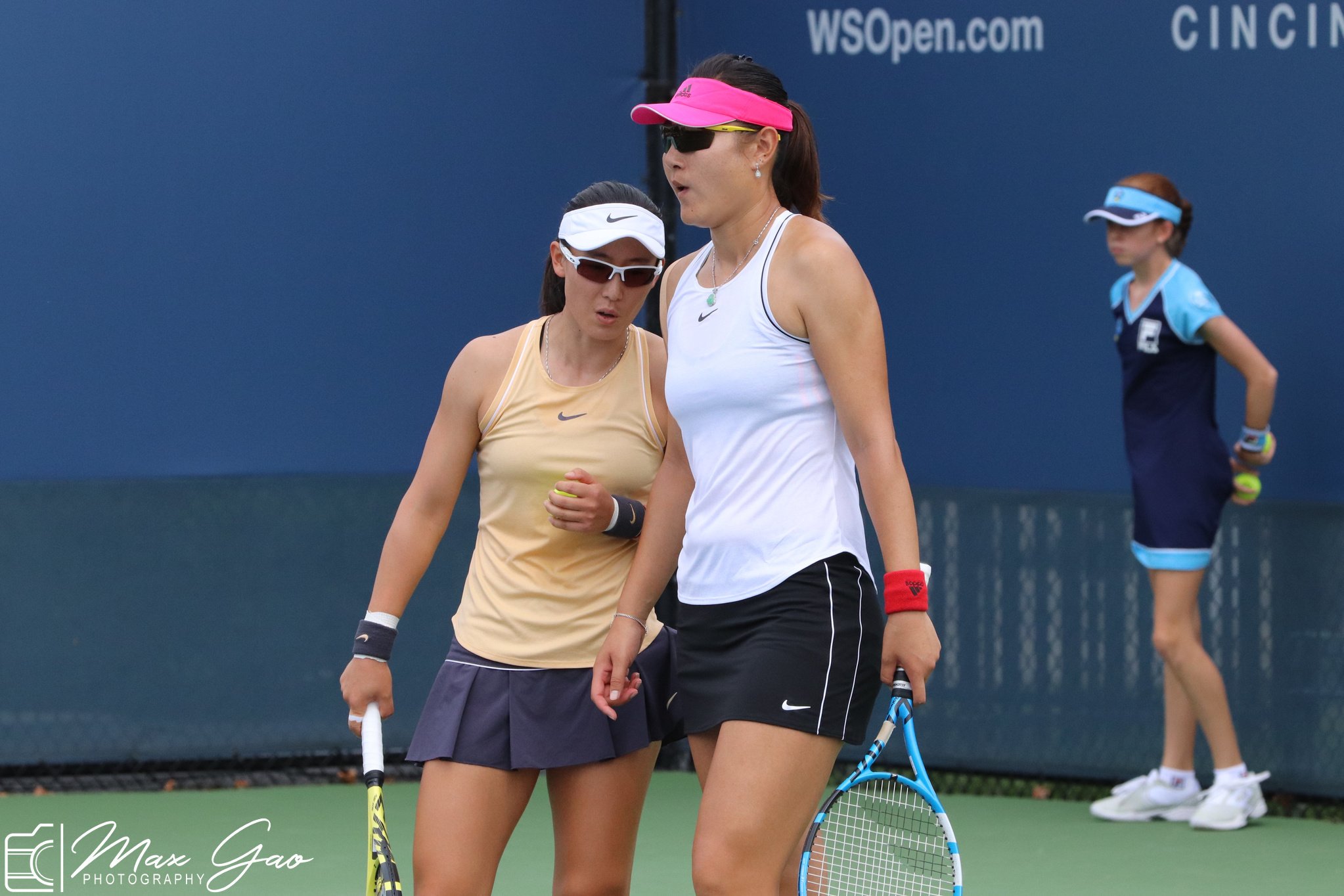 Max Gao The All Chinese Duo Of Zheng Saisai 郑赛赛 And Duan Ying Ying 段莹莹 In Action At Cincytennis On Monday Afternoon