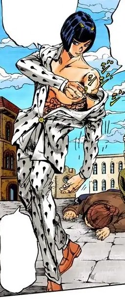 Herzspalter's tweet photo. I love the infamous Bruno Stripper panels so much because they're so gorgeous and cute that I sometimes forget the context is that he's zipping off a stolen arm and is in the process of throwing hands with a teenager because he killed someone with a frog and lied about it https://t.co/VDivYl5KzS