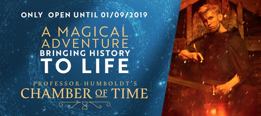 DayOutYorkshire's tweet photo. Visit the real-life 'Night at the Museum' with @Chamber_of_time at the @merrioncentre until 1st September.

Take a trip back in time as they "bring history to life."

Find out more, and receive a 20% online discount -> https://t.co/y3mGaJQmuz https://t.co/3byKshnB4S