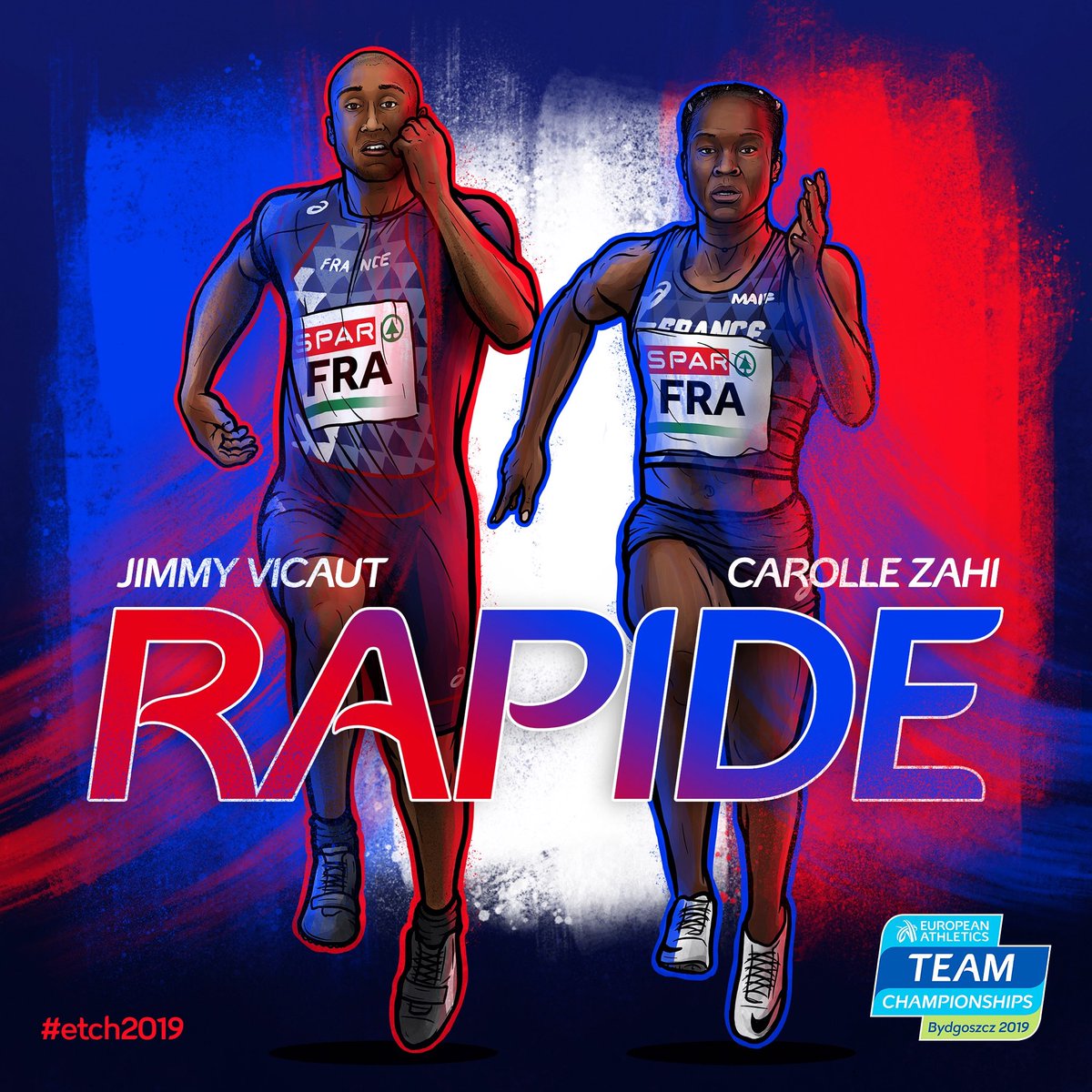 damiendraws's tweet photo. It was a busy weekend on the illustration front, creating social media content for the @EuroAthletics Team Championships. Great to tick off another couple of sports from the list too! Below are the 4 illustrations created for @LiveWireSport 🏃🏾‍♂️🏃🏾‍♀️

#ETCH2019 #illustration https://t.co/CSYsdFo9dO