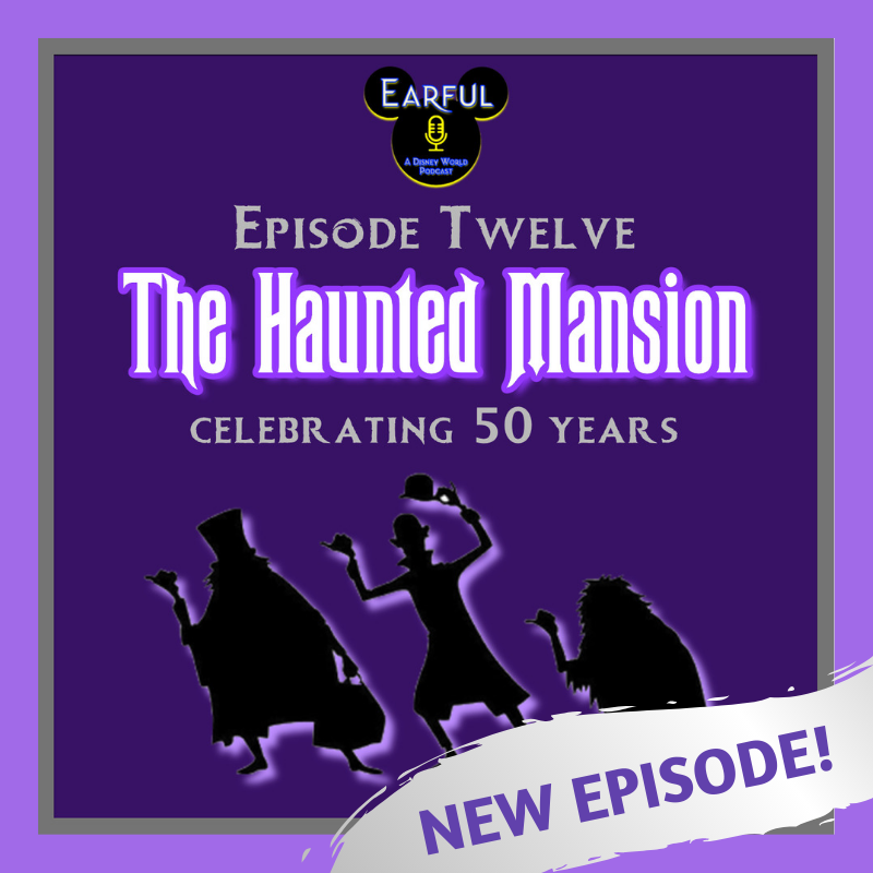 earfulpod's tweet photo. NEW EPISODE! Let's celebrate the Haunted Mansion's 50th Anniversary by discussing its history, development, and trivia in Episode 12! https://t.co/O7mI5uZcS1 #disneyworld #hauntedmansion #hauntedmansion50th #distwitter #grimgrinningghosts https://t.co/L2940JMQsA