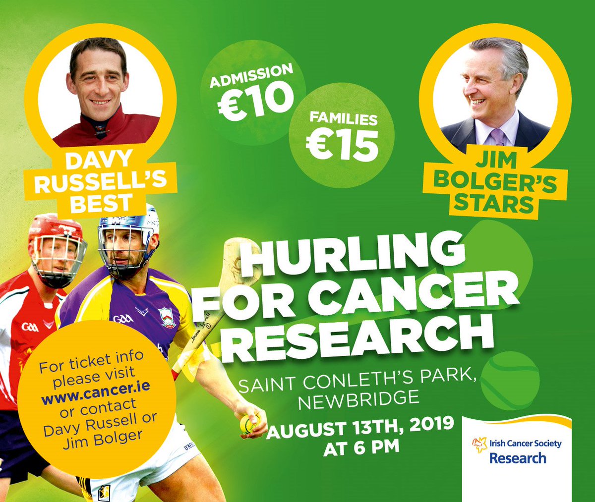 curraghrace's tweet photo. 📍Good luck to all! @Hurling4cancer👏
🗓️Tonight St Conleth’s Park Newbridge🗓️
🗝️Gates4⃣.3⃣0⃣pm ⏱️Throw in6⃣pm🎟️👉https://t.co/tzBKKF9cBb or at gate
🎤Pre-match entertainment @LiamOConnorMus
All raised➡️@IrishCancerSoc
@GoRacing @_Davy_Russel_ #hurling4cancer #HFC19 @KildareGAA https://t.co/1ateA76U7H