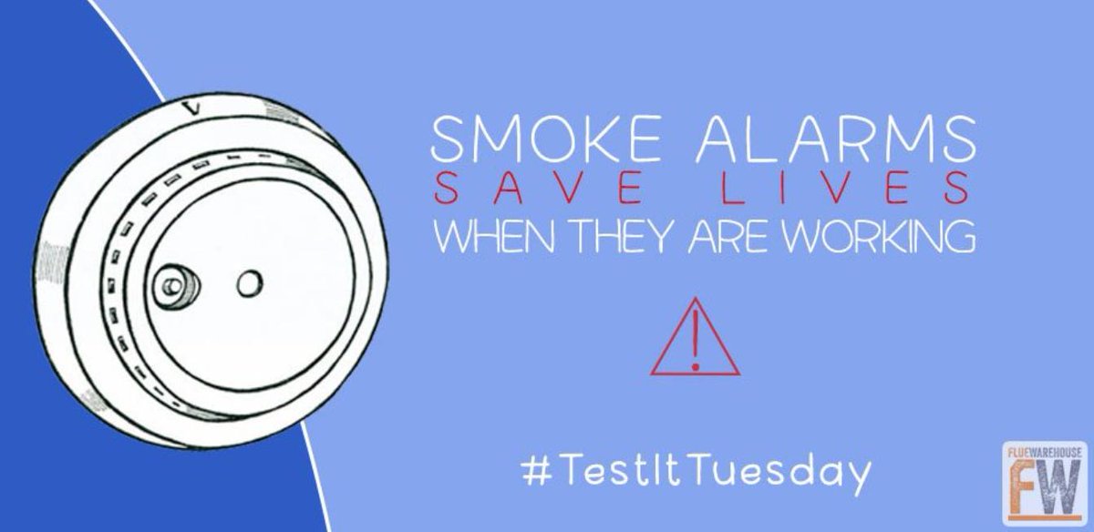 FlueWarehouse's tweet photo. Today is one of the more important days. Today is #TestItTuesday 

When was the last time you tested your smoke or CO alarm?

‼️ TEST YOURS TODAY ‼️ https://t.co/rHFc70YvKK