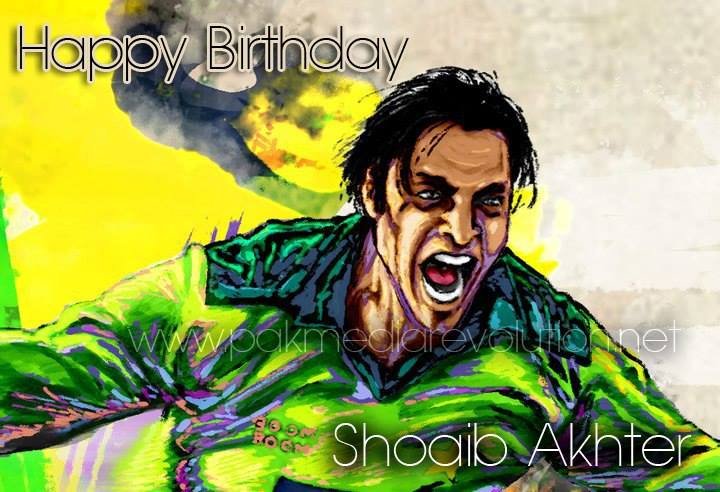 Happy Birthday to the Fastest Bowler in the World (161.3 km/h)
The Rawalpindi Express
Shoaib Akhtar   