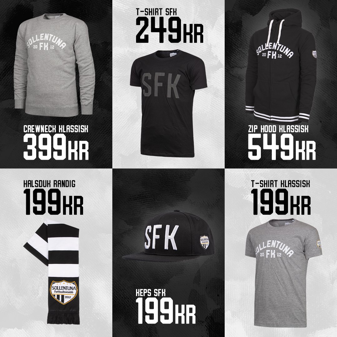 Tagga personen som behöver förnya sin Sollentuna garderob!
Ovan ser du ett urval av tjocktröjor, t-shirts och accessoarer som passar utmärkt för en sollentuna bo. Besök webshopen för mer information om enskilda produkter.
#sollentunafk #frånknattetillveteran #sollentunafkshop