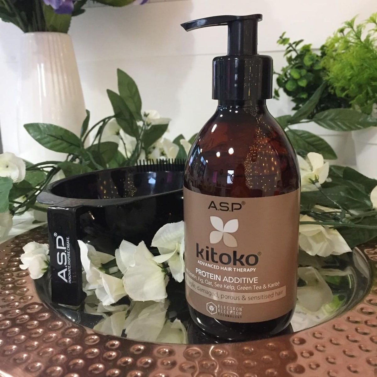 asphair's tweet photo. Have a client with fragile, damaged, porous &amp; sensitised hair? 

Then you need to check out our ASP Kitoko Protein Additive! 

 https://t.co/3keGlng68B

#asphair #aspcolour #aspkitoko #kitokoproteinadditive #advancedhairtherapy https://t.co/kGe0CW7YF8