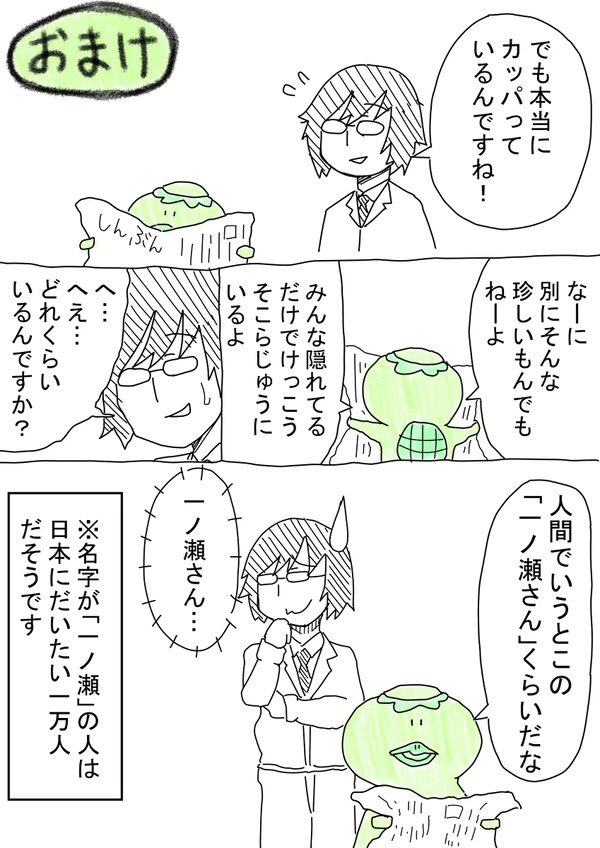 一人暮らしのサラリーマンがカッパと友達になる話(2/2) 