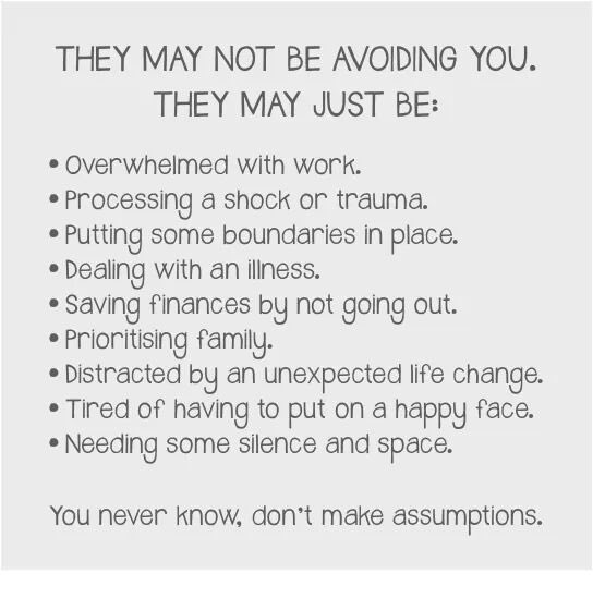 sisterkeeperNPO's tweet photo. Before we make assumptions about why people have gone quiet and take this personally, it’s good to consider that they might be dealing with their own issues. Check up on your loved ones. 💕💗 https://t.co/5fBmC08GLk