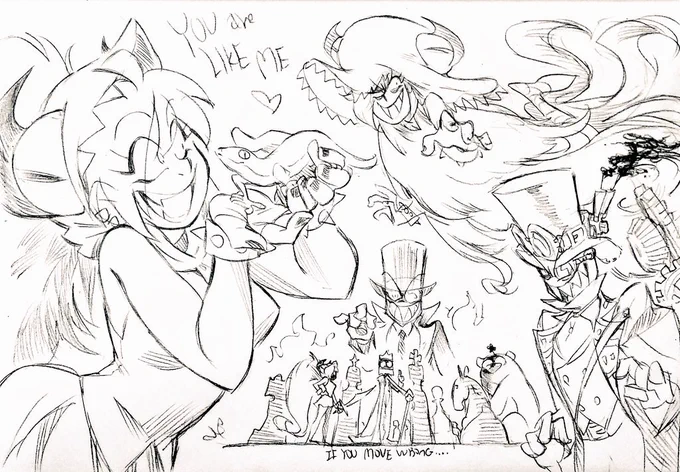 #Villainous #Demencia #Blackhat
Cute Lizard &amp; her crusued 
