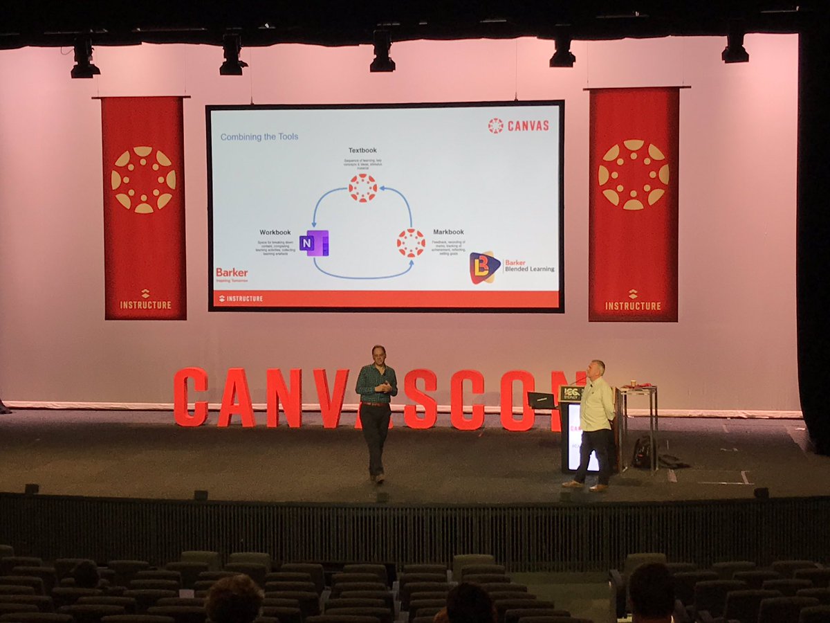 rolfek's tweet image. Stephen Liseo talking Canvas and Microsoft. “If you aren’t using OneNote then do!” I couldn’t agree more! OneNote class notebook is super! The improvements and responsiveness from Microsoft is impressive! #canvascon