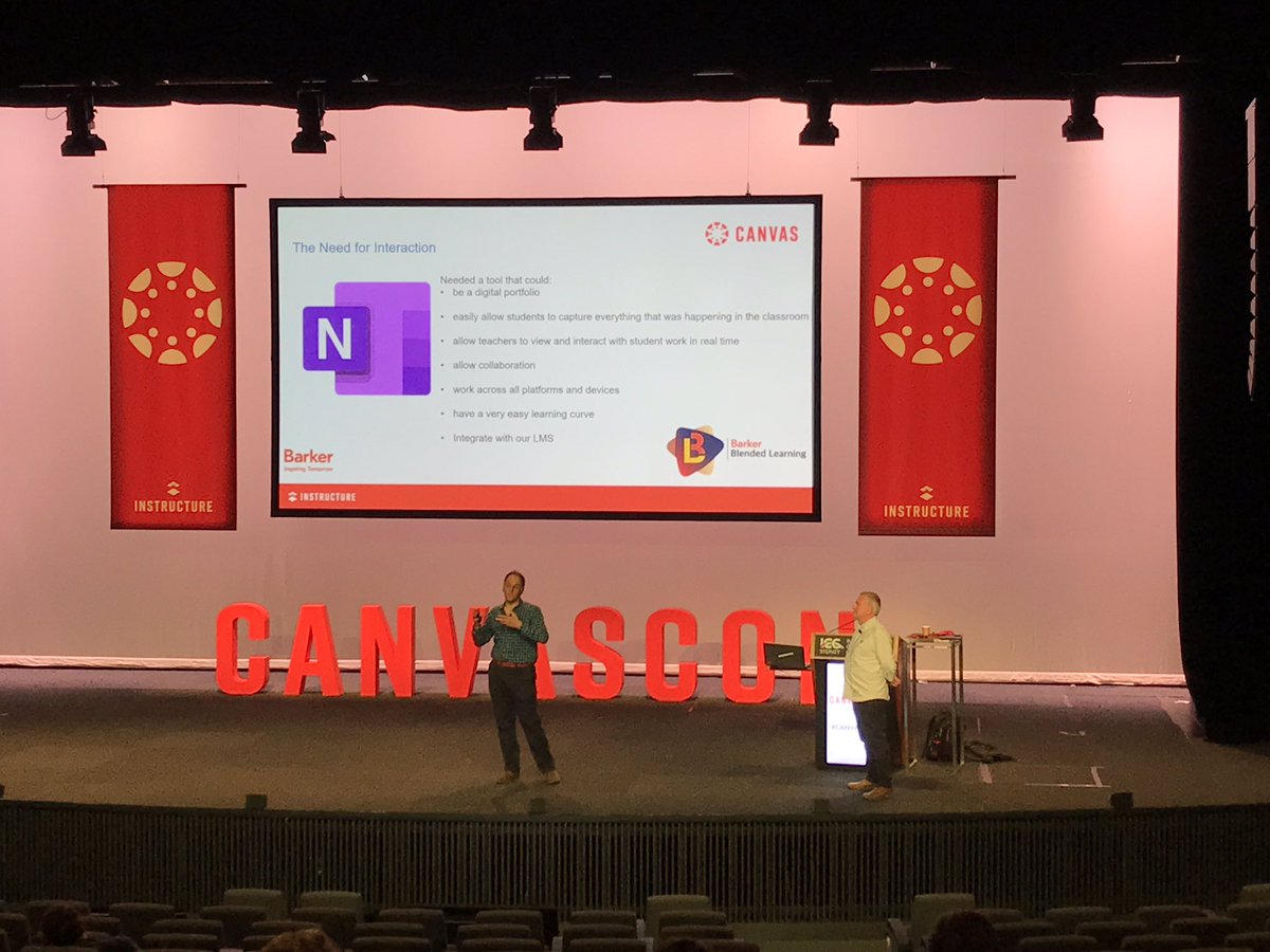 rolfek's tweet image. Stephen Liseo talking Canvas and Microsoft. “If you aren’t using OneNote then do!” I couldn’t agree more! OneNote class notebook is super! The improvements and responsiveness from Microsoft is impressive! #canvascon