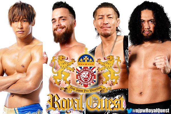njpwglobal's tweet photo. Full card revealed for #NJPWRoyalquest!
IWGP Tag Team Championships at stake! 
Ibushi! LIJ! BULLET CLUB! Ospreay and Eagles team up!

https://t.co/S9Lria4rFF https://t.co/BwmArRJtlS