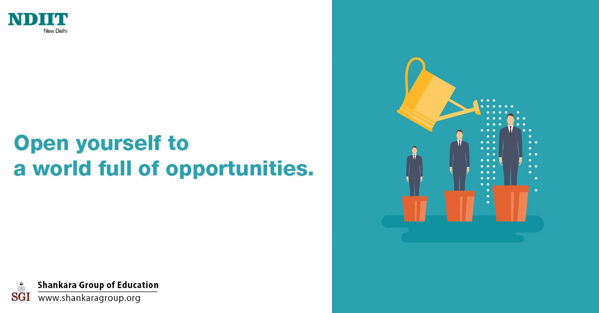 ShankaraGroup's tweet photo. At NDIIT, the students get the opportunity to pursue one semester abroad. With the help of financial assistance plan and scholarships for the brilliant students, one can get to earn international exposure. Visit https://t.co/i38tZVX1Ap to know more.

#NDIIT #BBA #BCA #MBA #PGDM https://t.co/lzgZ667lgj