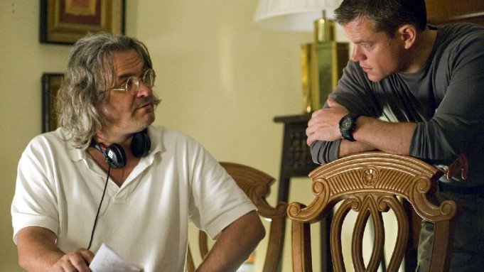 Happy Birthday Paul Greengrass. Here you are with Matt Damon on the set of Jason Bourne. 