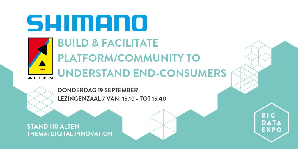 Op 19 september geeft @ShimanoROAD een lezing over hoe zij samen met <a href="/AltenNL/">Alten Nederland</a> een roadmap hebben opgesteld om data driven te werken. Meer weten? Bezoek de lezing of stand 110 tijdens #bde19 //bit.ly/2MYP6dS #digital #innovation #project