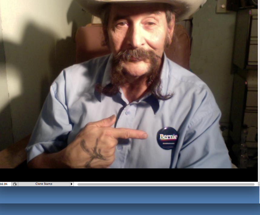BardOfEarth2's tweet photo. I took the bus to the grocery wearing my #BernieButton
for #Bernie2020
FIRST guy standing near door,
Tall young Black Guy said
"HEY! #Bernie all the way."
2 more NICE commenters @ store.
GOT each 2 say: "Ill VOTE for him in Primary.
#GetYourBernON!
#MyBernieStory https://t.co/6yypLVDy4i