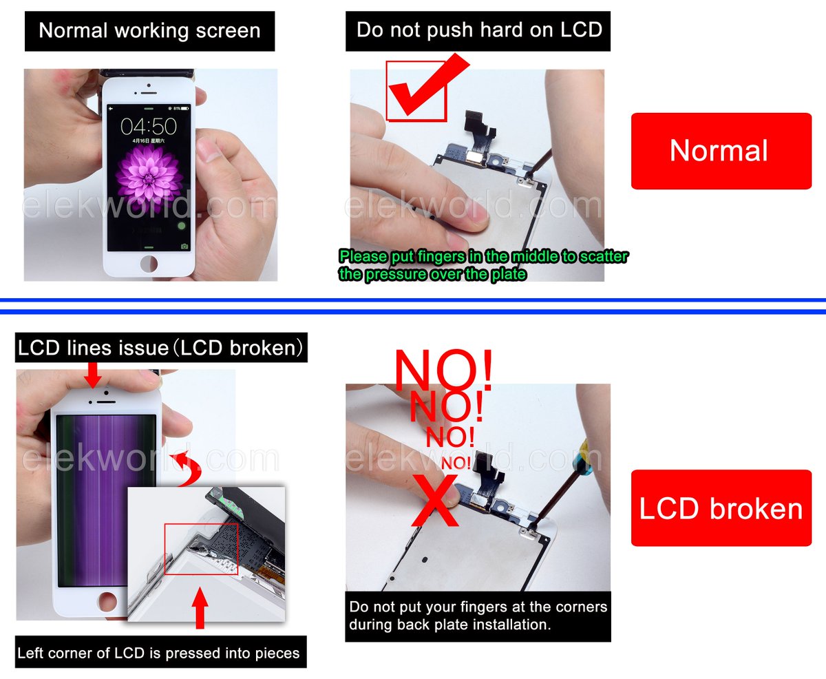 coraelek's tweet image. Why the LCD broke after installing?
Have you used the correct way to replace the LCD??
#elekworld #lcdbroken #lcdreplacement #screenrepair #ifixit #iservice #isolution #appleiphone #mobilephonecases #cellphonecase #smartphonecases #reparations #fixmyphone #ebs #oled #ebsincell