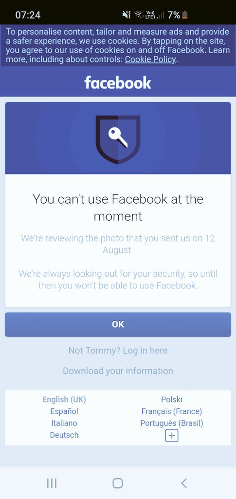 TJHomeServices's tweet photo. @facebook any idea of how long this will take https://t.co/ozYyUgMtIa
