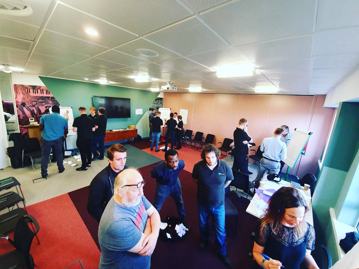 Tribosonics's tweet photo. Ideas Factory on tour - the whole business congregated en masse at the creative meeting spaces of @Cooper_Parry to #brainstorm using TRIZ methodologies. A fantastic & energetic morning! 🙌👏
#TRIZ (Russian method for systematic #innovation) #RandomPairing #ProblemSolvers https://t.co/wbHEyRx0h3