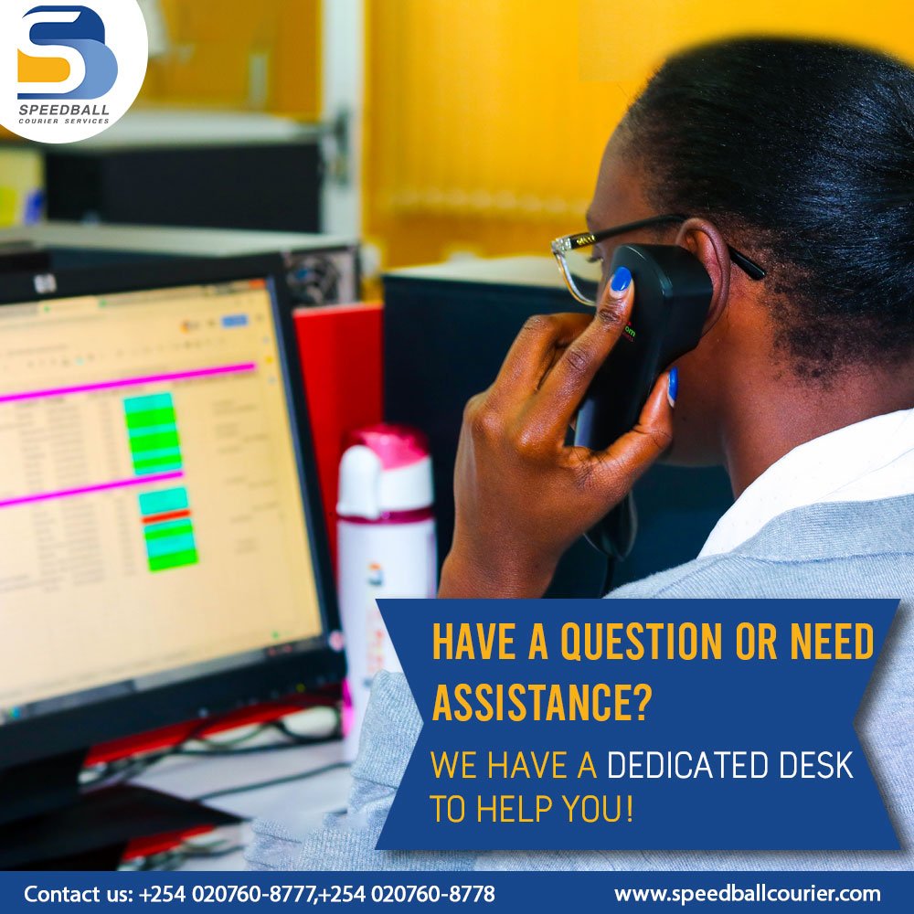 speedballltd's tweet photo. Have a question or need assistance? We have a dedicated desk to help you!
For more queries, call us at: +254020760 - 8777 or visit us at https://t.co/WU46GEttd5
#speedball #speedballcourier #logistics #dedicateddesk #customerhelpdesk #helpline #assistance #nairobi #southafrica https://t.co/lEjgUNi7Mi