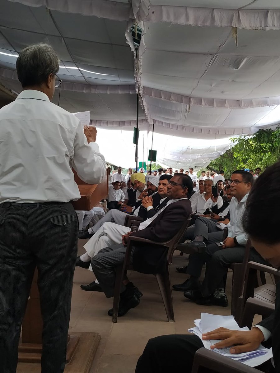 HCBA_CHD's tweet photo. Day 19 of agitation.
#notribunalisation
#fightforjustice

@HCBA_CHD @cmohry @Gurgaondiaries1 @mlkhattar @ReformJudiciary https://t.co/kZUYGX7x0m