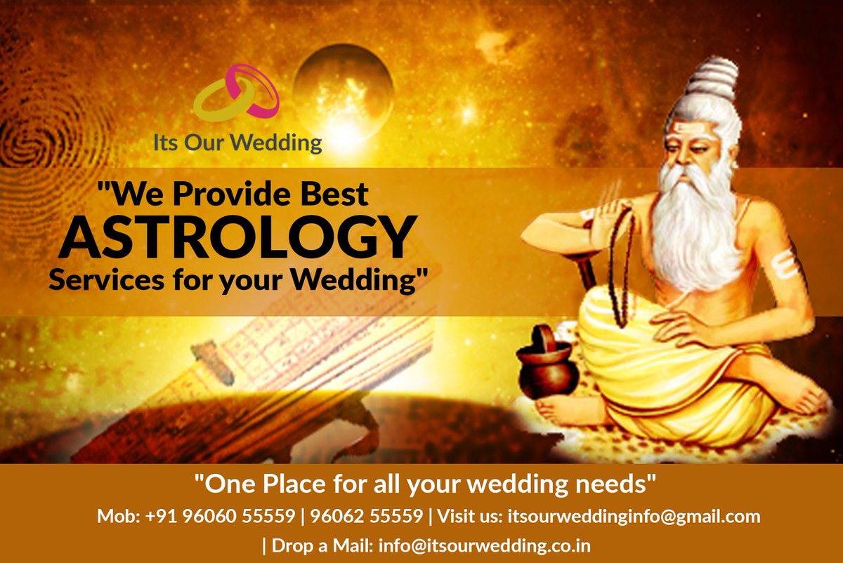 Itsourwedding1's tweet photo. We provide best #astrologyservices for your wedding 
For more Details Contact us.
Mobile: 9606055559
Drop a Mail: itsoueweddinginfo@gmail.com
#weddingplanning #astrology #wedding #TuesdayMorning https://t.co/KpCtq61ZIl