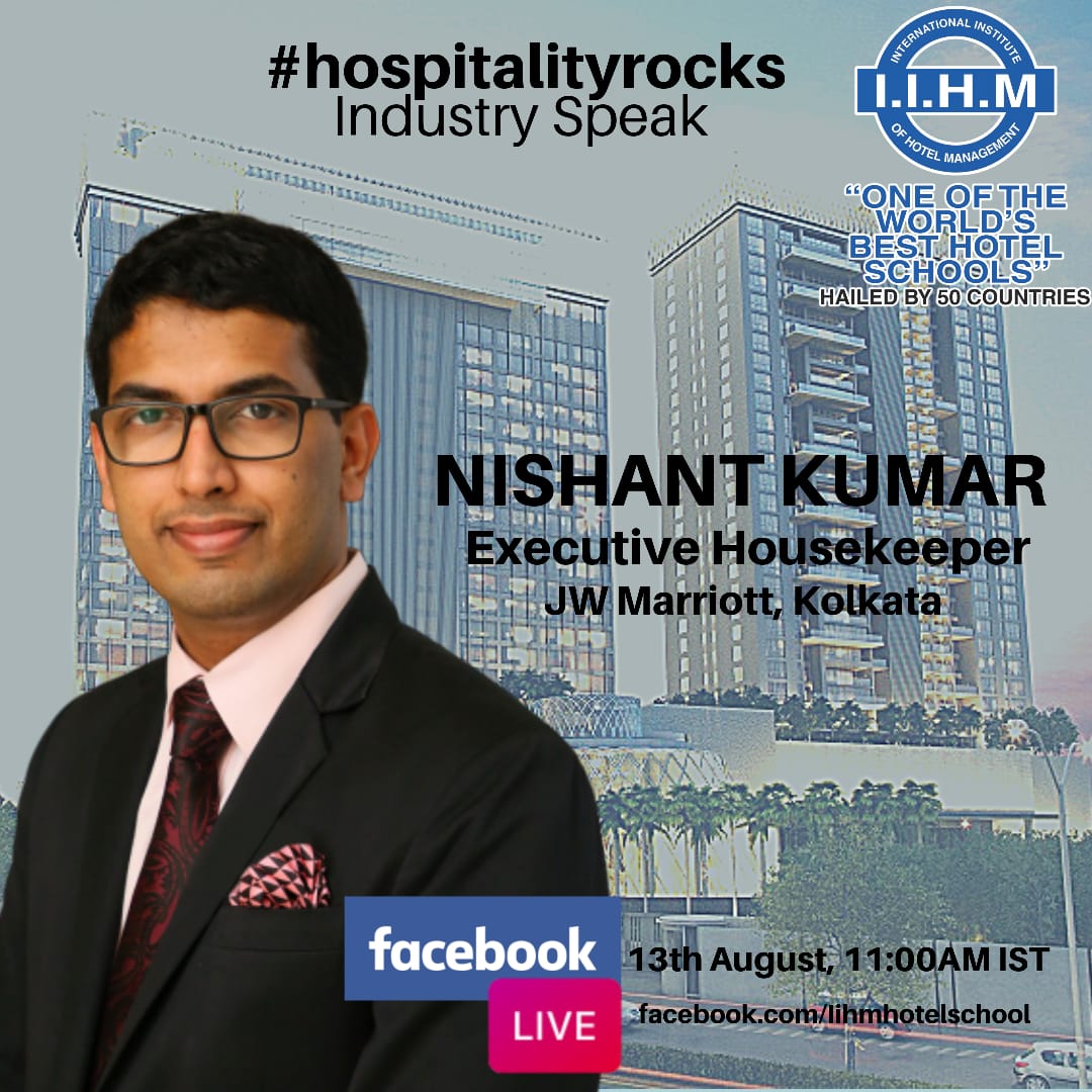 Mr Nishant Kumar, Executive Housekeeper, JW Marriott, Kolkata has come to #IIHMGlobalCampus to tell our students about his journey and his experiences in the #HotelIndustry as part of the #IIHMIndustrySpeak program.