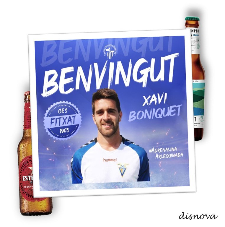 DisnovaSabadell's tweet photo. Xavi Boniquet és arlequinat!🤭
El jugador reforça la plantilla del CES per aportar experiència🔝 i talent pur🎩!
Molta sort, @xaviboniquet!🔵⚪
#AdrenalinaArlequinada #Disnova https://t.co/6n1qfke1wD