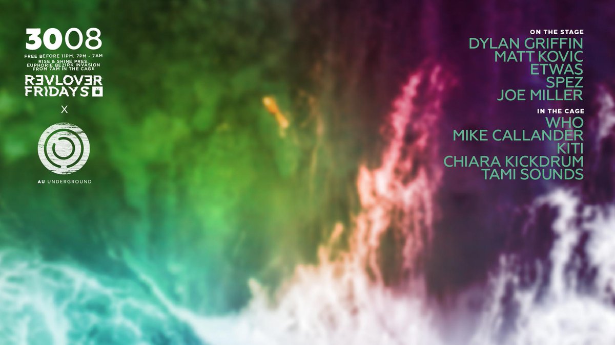 DylanAUU's tweet photo. Solid line up at @RevolvrUpstairs in a few wks!! Stacked. Can not wait!! #techno #melbourne #housemusic #revs #revolverupstairs @ChiaraKickdrum1 https://t.co/PRpS8U7sTs