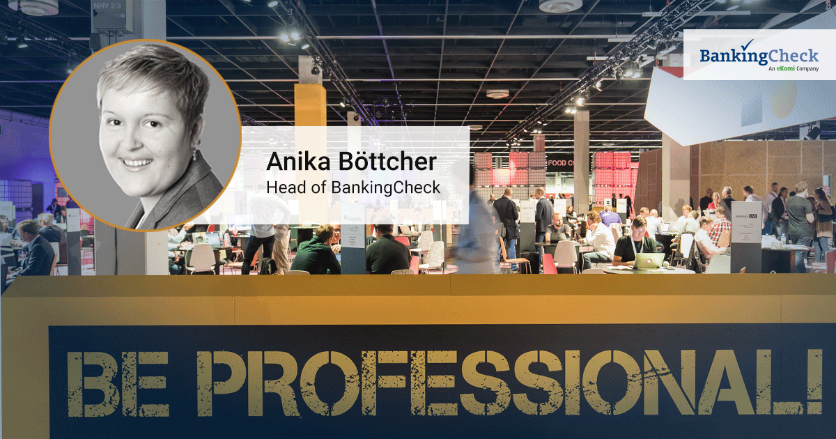BankingCheck's tweet photo. Bei der @dmexco am 11. & 12. September können Sie uns offline kennenlernen. Vereinbaren Sie schon heute Ihren persönlichen Termin mit Anika Böttcher, Head of #BankingCheck, Sie wird Ihnen Ihre Fragen zum Thema #Feedbackmanagement beantworten. »https://t.co/ofO0grIM0X
#dmexco19 https://t.co/rAvl6P3bkS