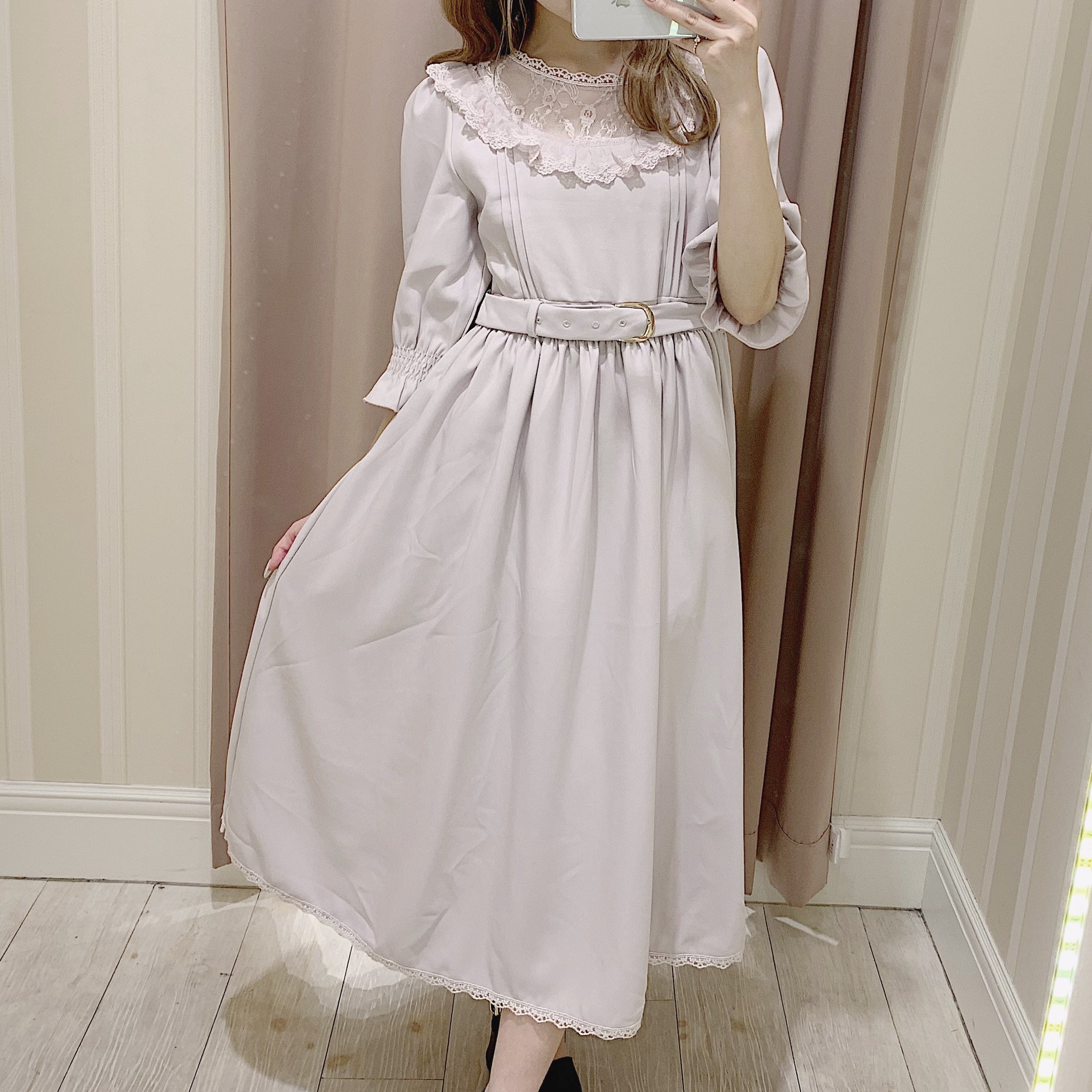 人気ブランドを ワンピース Evelyn レース切替ワンピース 新着商品 Talalsalman Com