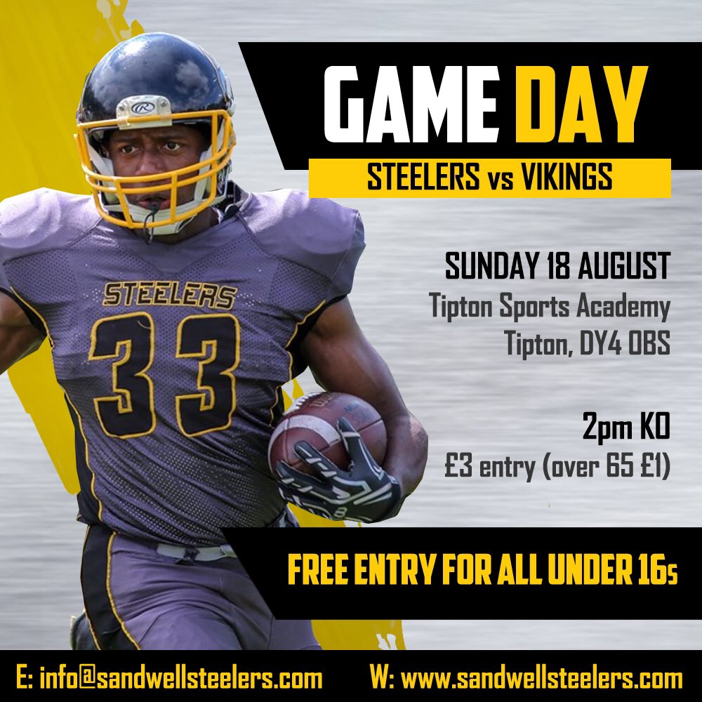 Get behind the STEELERS Tiptons own this Sunday in there play off game against the VIKINGS 
Good luck lads 🙏