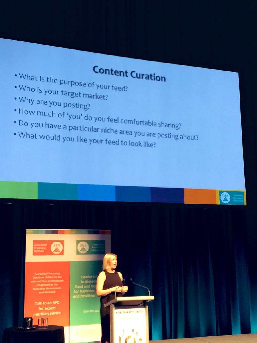 <a href="/ProfCCollins/">Laureate Prof Clare Collins AO</a> <a href="/brookelongfield/">Brooke Delfino APD</a> and <a href="/Chloe_McLeod/">Chloe McLeod</a> talking all things media at the ‘Get your message heard’ Workshop! #DAA2019 @DAA_feed #dietitiansdomedia #dietitiansinsocialmedia