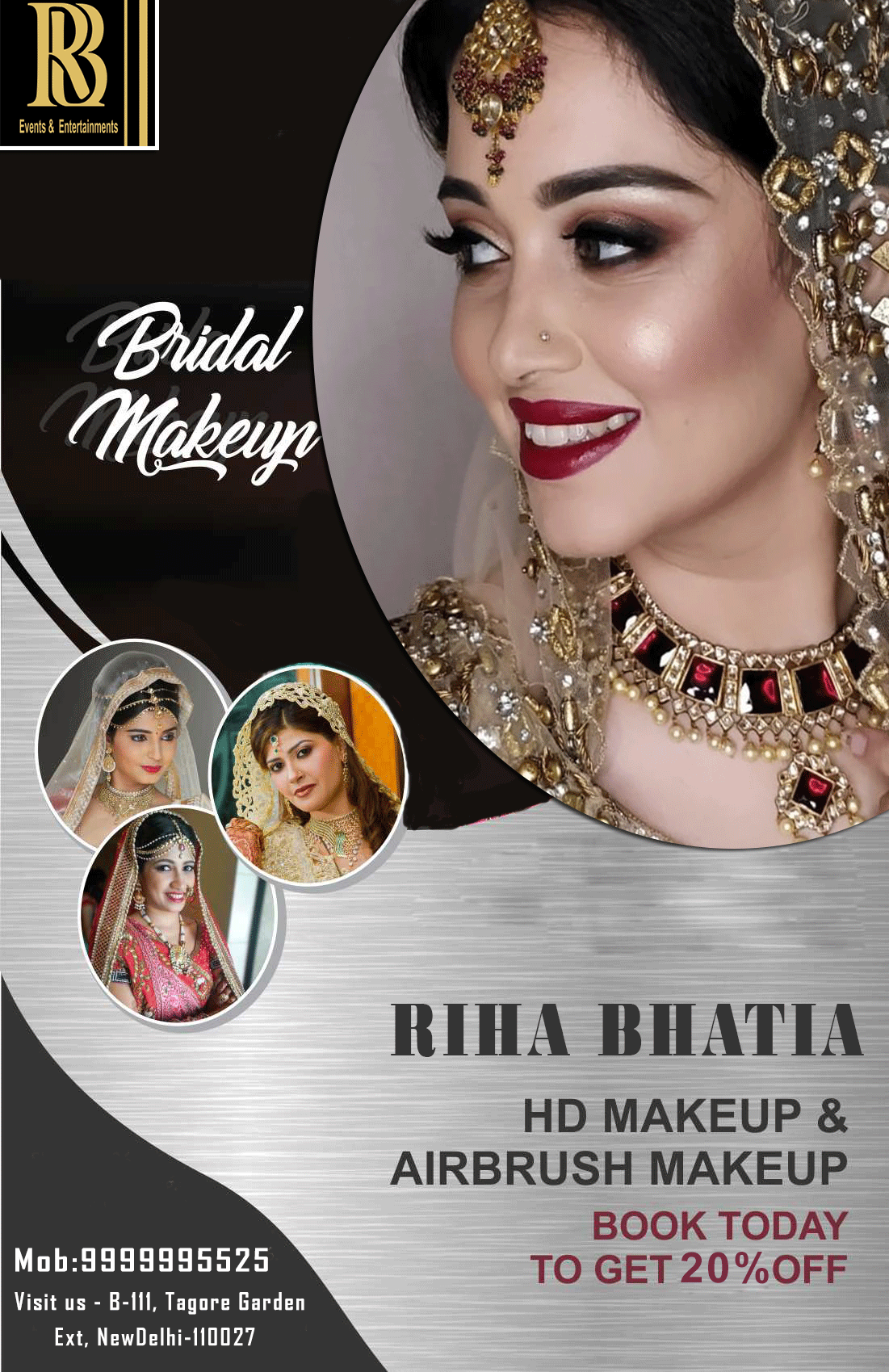 Makeup by Riha Bhatia on Twitter "Bridal Makeup HD MAKEUP & AIRBRUSH