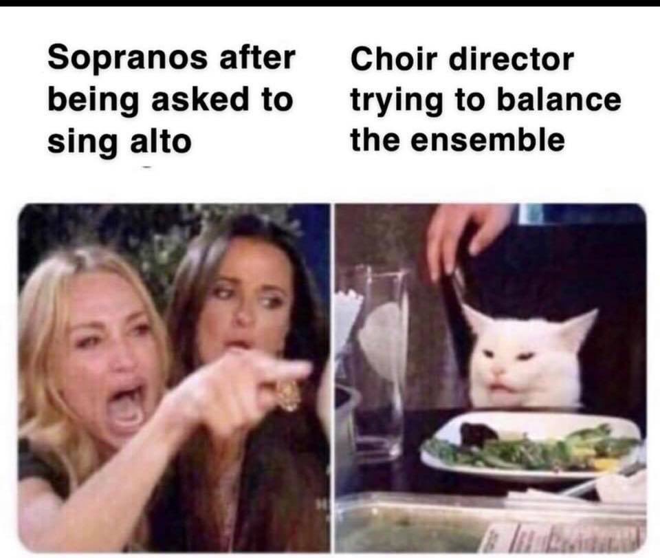 Chamber Choir yesterday but vice-versa!😂