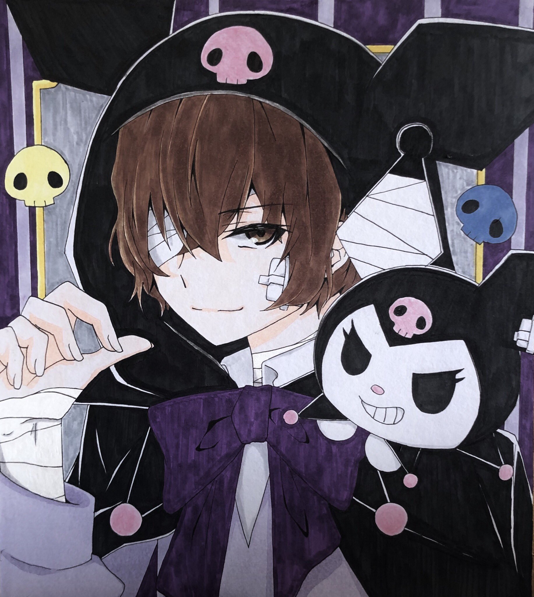 クロミちゃん擬人化 サンリオ】直筆 手描きイラスト 色紙 【公式通販】