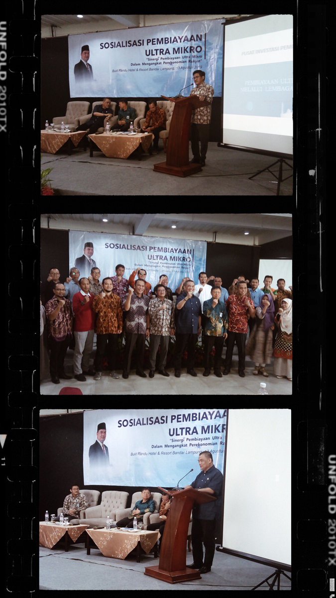 Sosialisasi Pembiayaan UMi bersama anggota DPR RI Komisi XI Bpk Ir. H. Junaidi Auly .MM dan Kepala Kanwil Ditjen Perbendaharaan Prov. Lampung, Bpk Alfiker Siringo Ringo