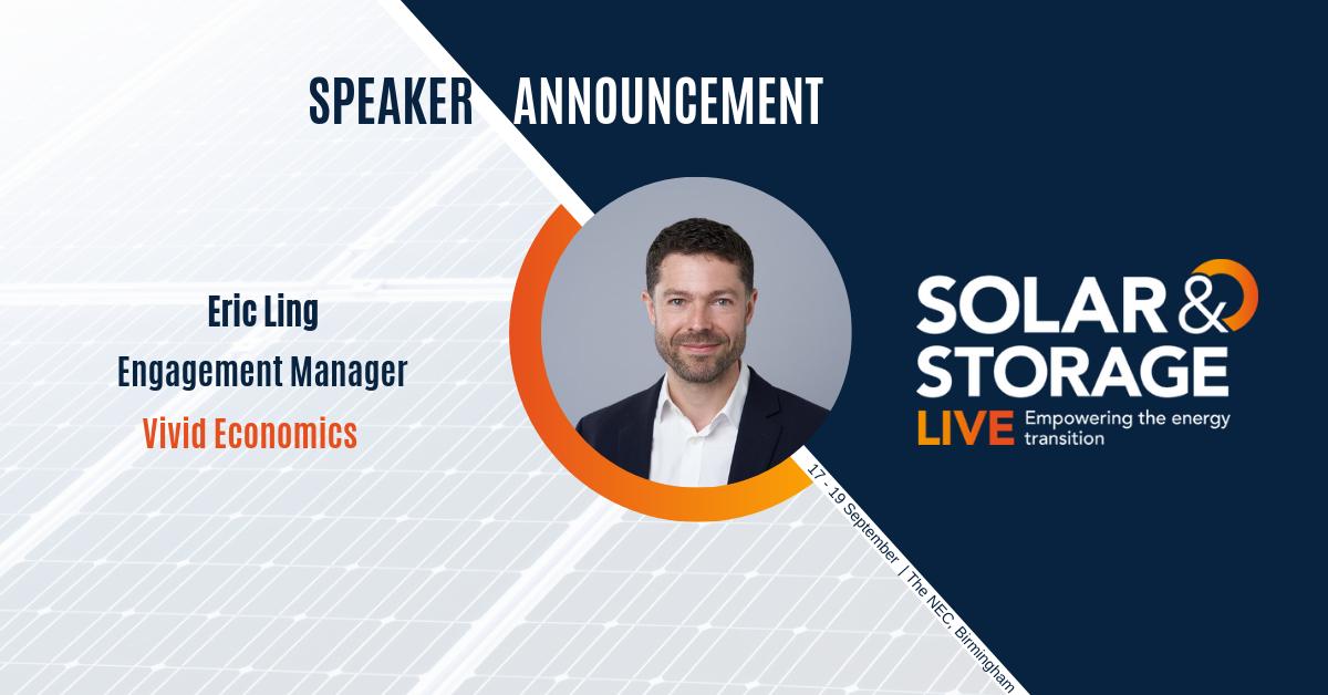 SolarStorageUK's tweet image. "Towards net zero: accelerated electrification and the GB #electricitysystem".

Hear all about it from our confirmed speaker Eric Ling, @VividEconomics.

Are you ready for the  #SolarStorage Live this September? 
➡️ Book your free pass now: buff.ly/2SehOYN