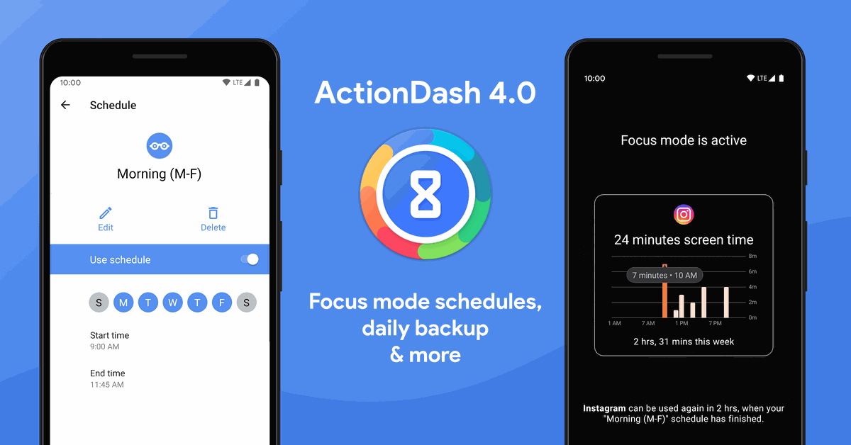 InsaneTechUK's tweet photo. #ActionDash’s new Focus mode schedules let you easily block #work #apps on the weekend (via @Verge)
https://t.co/yHZ0worEpS https://t.co/AiaUvgxcUD