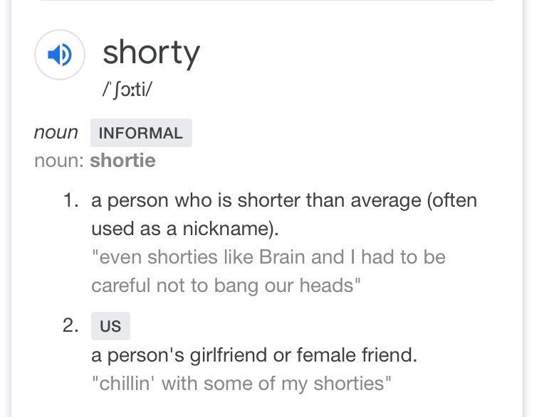 What does the word “shawty” mean?