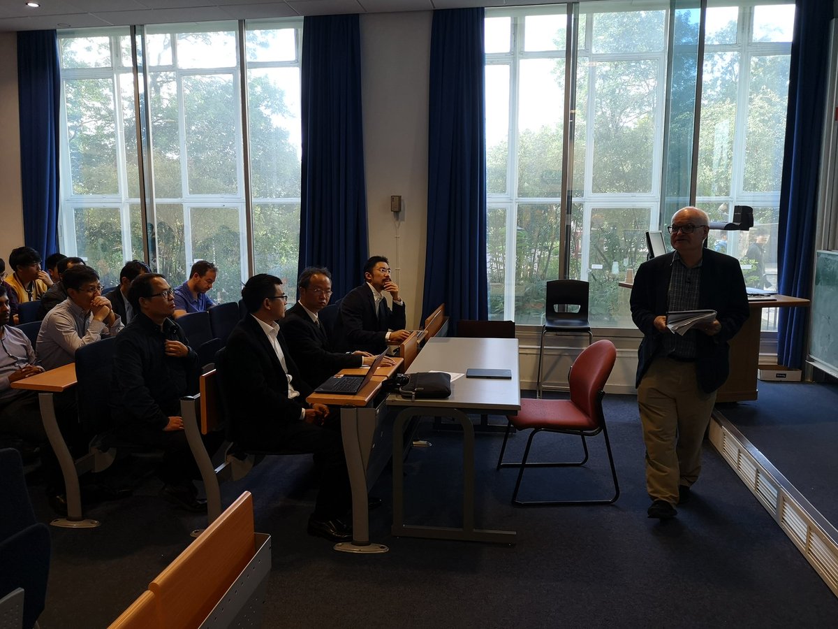 qammera's tweet photo. Prof Marsh @JohnHMarsh  welcoming PhD summer school students from @UESTC1956 to  @UofGCSI @UofGSciEng @UofGEngineering. https://t.co/qLASVvFPyp