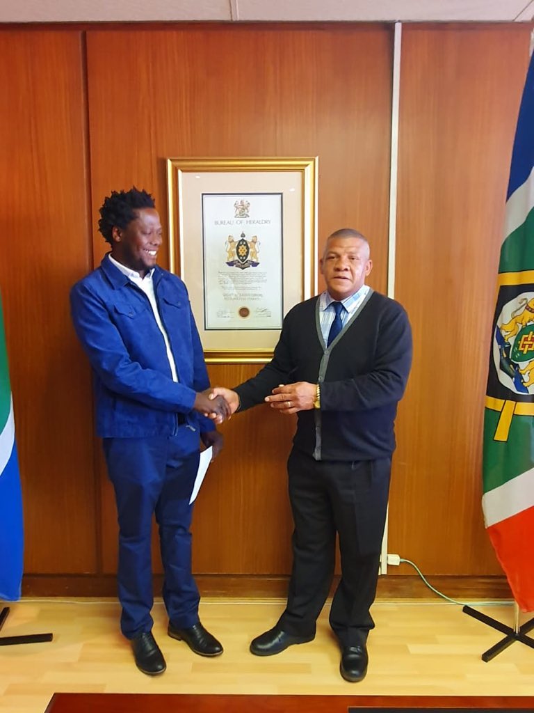 CoJSpeaker's tweet photo. This morning it gives me great pleasure to welcome and officially swear in @GautengANC Cllr. Kenneth Mduduzi Mgaga. He has taken an affirmation to be faithful to the Republic of South Africa and obey all laws and serve @CityofJoburgZA to the best of his ability. Welcome Cllr! https://t.co/XOZw7hk0vc