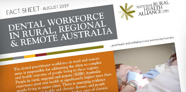 NRHAlliance's tweet image. New!  Dental Workforce in Rural, Regional and Remote Australia Fact Sheet published:
ruralhealth.org.au/sites/default/…
#ruralhealth