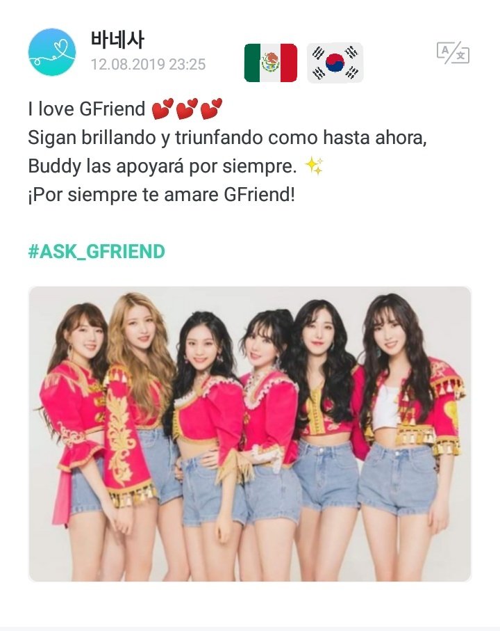kvanessamiranda's tweet photo. #GFRIEND #gfriendweverse @GFRDofficial #Buddylatino #Mexico 💕💕💕 https://t.co/nl7umkgr6a