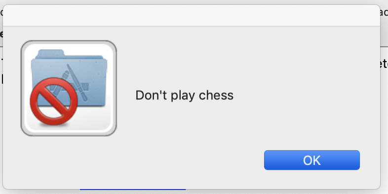 kchlev's tweet photo. For someone who has never opened the Chess App on my mac, this thoroughly surprised me this morning. Anyone seen something like it before? https://t.co/nX7qYqyLOE